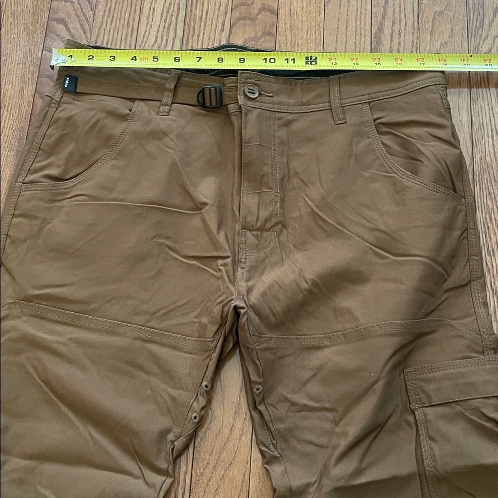 Prana Tan Cargo Slim Fit Pants Men’s Sz 36/30 - Picture 5 of 15